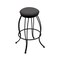 Holland Bar Stool Co 30" Swivel Bar Stool, Black Wrinkle, Canter Storm Seat 300030BW004 - alternate 1